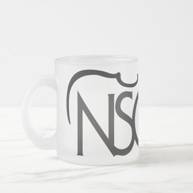 De Café Vidro Jateado Caneca (Esquerda)
