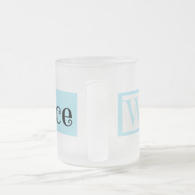 De Café Vidro Jateado Caneca (Alça)