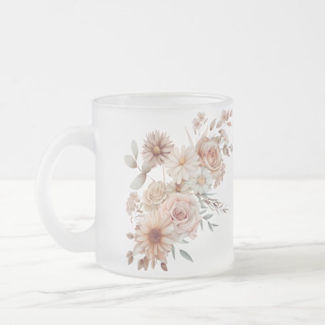 De Café Vidro Jateado Caneca (Esquerda)