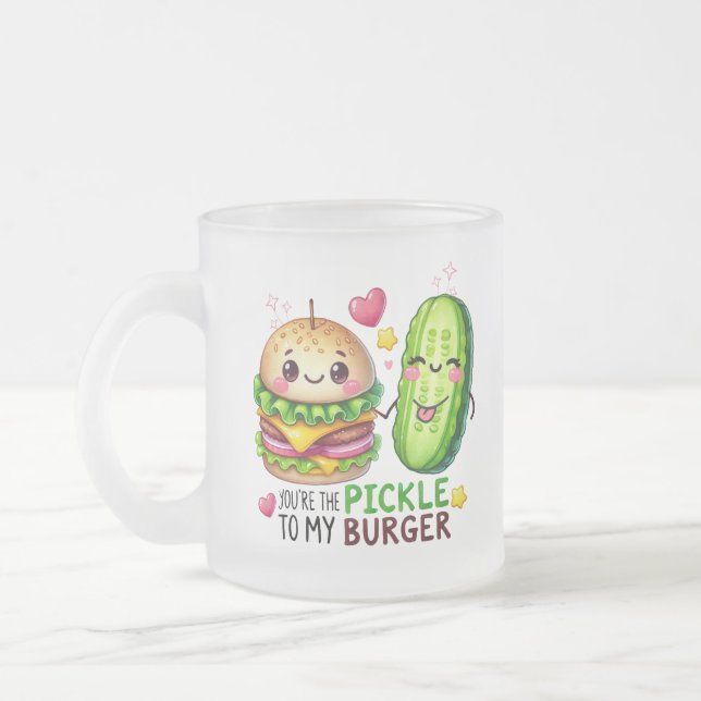 De Café Vidro Jateado Caneca (Esquerda)