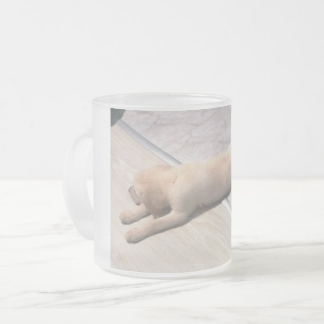 De Café Vidro Jateado Caneca (Frente Esquerda)