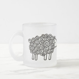 De Café Vidro Jateado Caneca acanhada