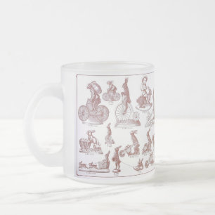 De Café Vidro Jateado Caneca antiga do coelhinho da Páscoa do catálogo