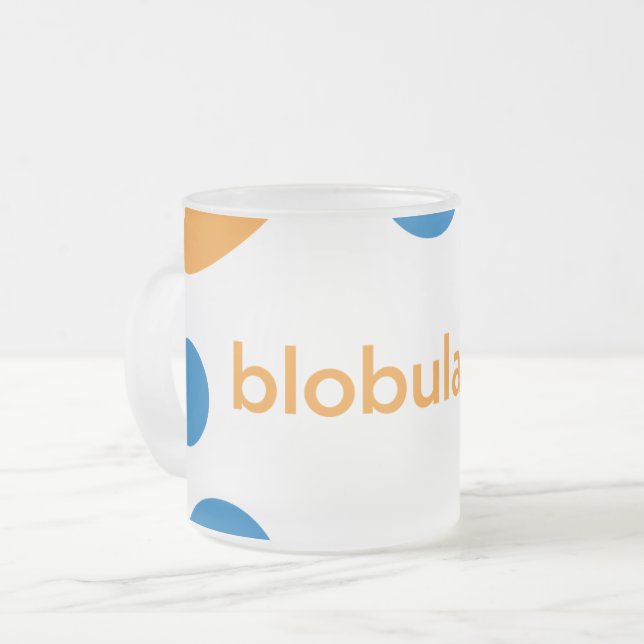 De Café Vidro Jateado Caneca Blobuladora Fosca (Frente Esquerda)