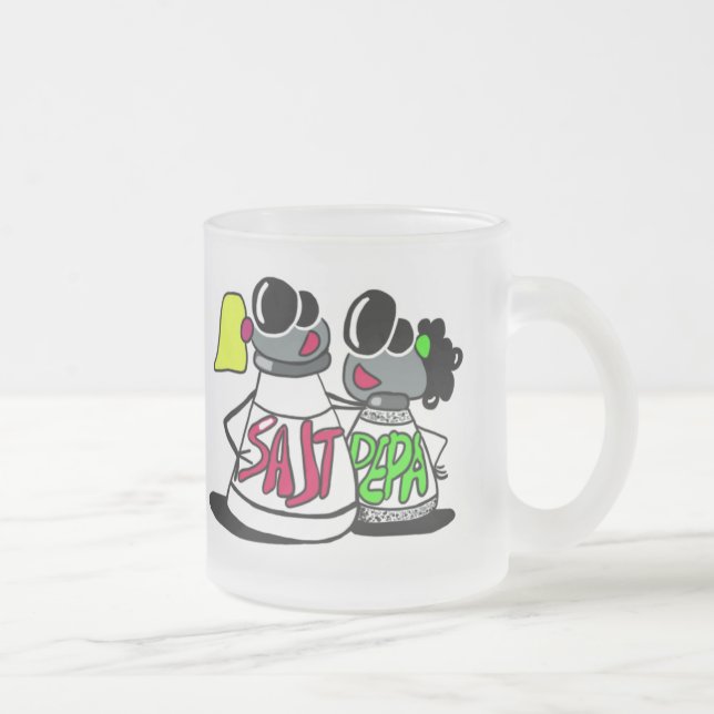 De Café Vidro Jateado Caneca bonito dos melhores amigos 10oz (Direita)