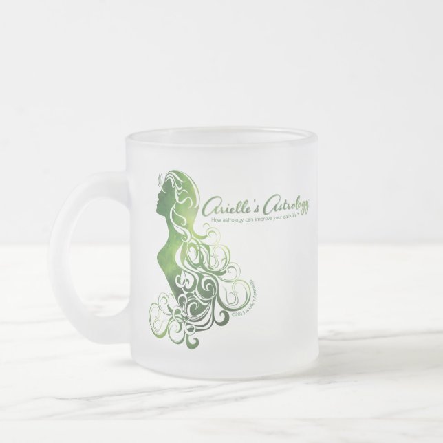 De Café Vidro Jateado Caneca da astrologia do Virgo (Esquerda)