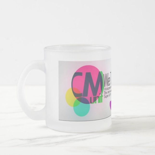 De Café Vidro Jateado Caneca da CM-Unidade (Esquerda)