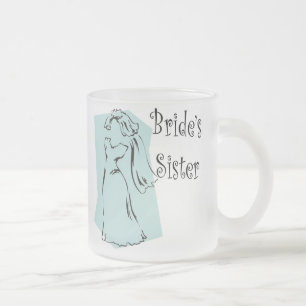 De Café Vidro Jateado Caneca da irmã das noivas
