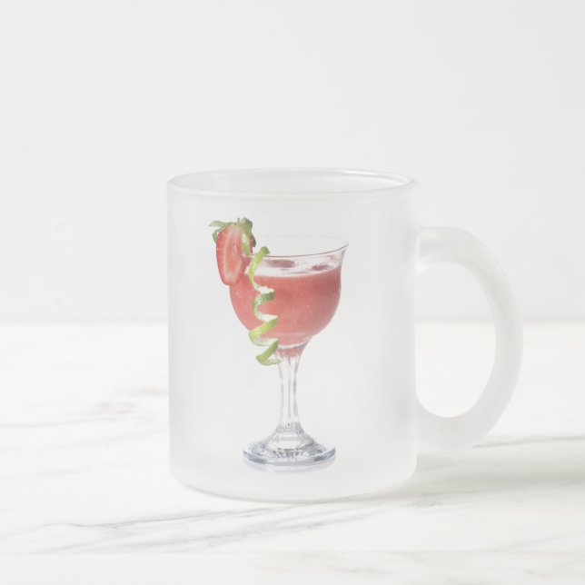 De Café Vidro Jateado Caneca da morango do daiquiri (Direita)