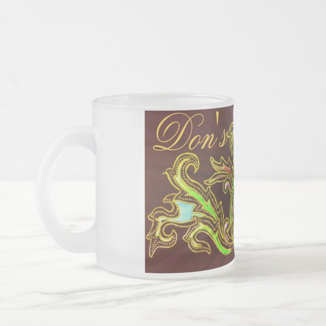De Café Vidro Jateado Caneca da posse (Esquerda)