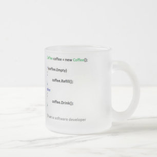 De Café Vidro Jateado Caneca Developer