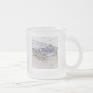 De Café Vidro Jateado caneca DIRT TRACK RACER (vidro fosco)