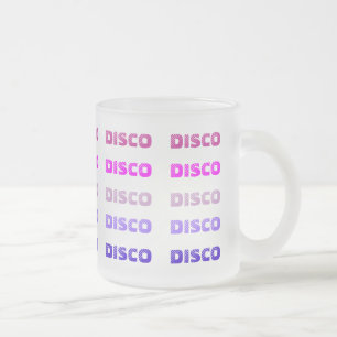 De Café Vidro Jateado Caneca DISCO (vidro fosco)