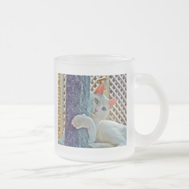 De Café Vidro Jateado Caneca do abraço da serenidade (Direita)