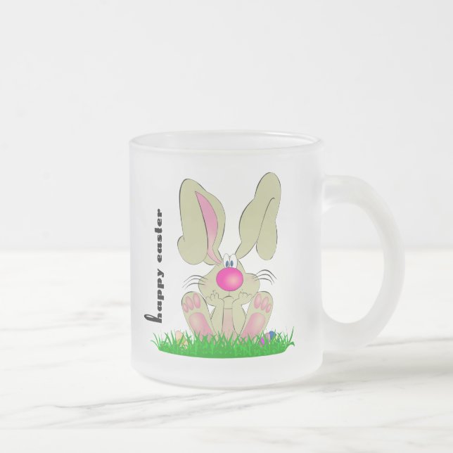 De Café Vidro Jateado Caneca do coelhinho da Páscoa (Direita)