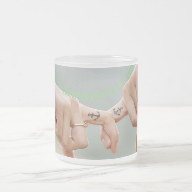 De Café Vidro Jateado Caneca do dia dos namorados feliz (Centro)