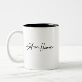 De Café Vidro Jateado Caneca do fosco da assinatura
