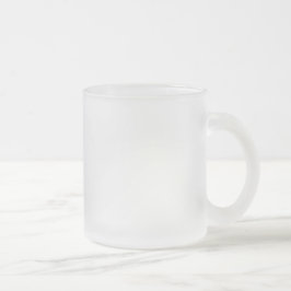 De Café Vidro Jateado Caneca do fosco do costume