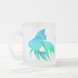 De Café Vidro Jateado Caneca do horóscopo dos peixes