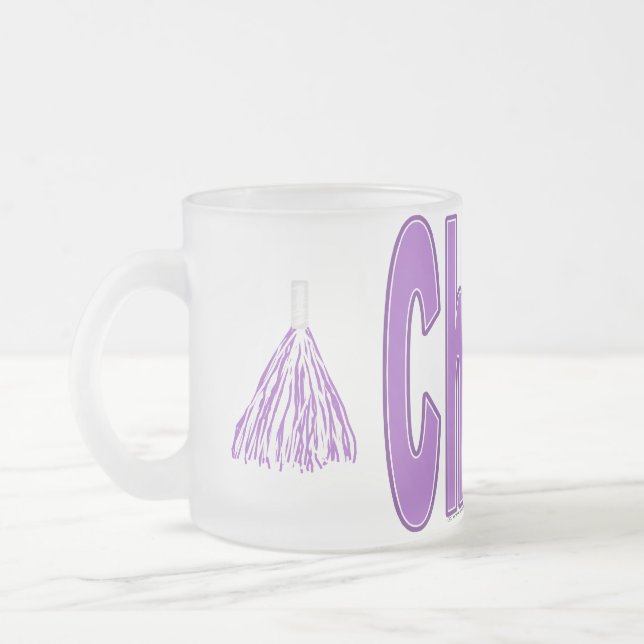 De Café Vidro Jateado Caneca do roxo do elogio (Esquerda)