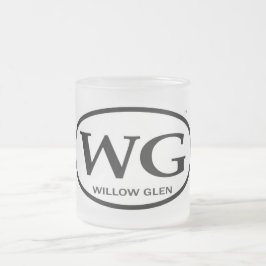 De Café Vidro Jateado Caneca do WG