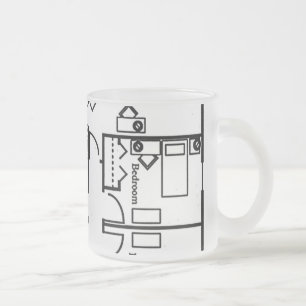 DE CAFÉ VIDRO JATEADO CANECA DOS ARQUITETOS - DESIGN DO DESIGN DO