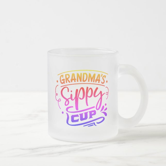 De Café Vidro Jateado Caneca engraçada da avó (Direita)