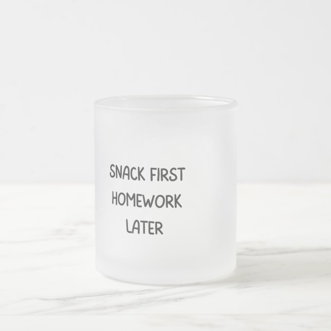 De Café Vidro Jateado Caneca Engraçada para Crianças Lanche Primeiro Dev (Centro)