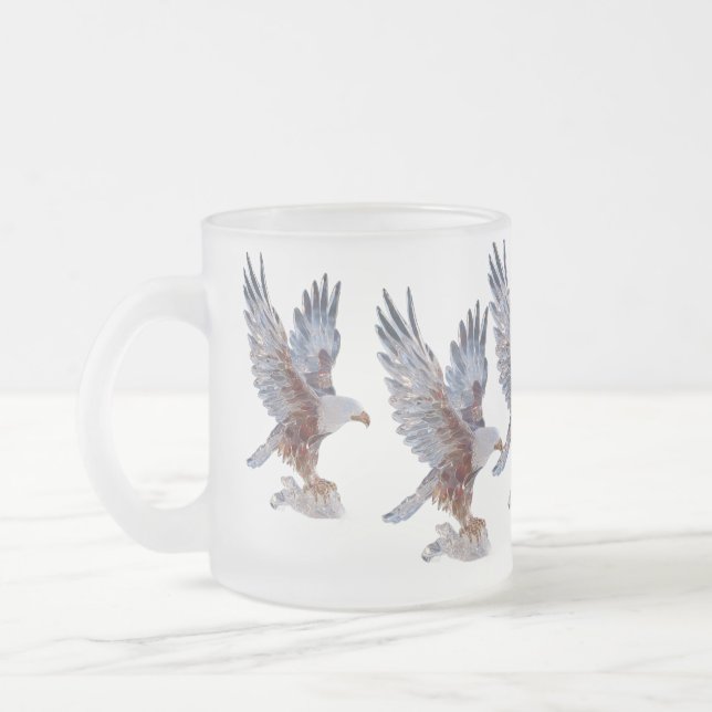 De Café Vidro Jateado Caneca estilo Majestic Eagle Crystal (Esquerda)