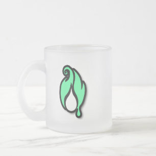 De Café Vidro Jateado Caneca Frosted Flickerfluid™