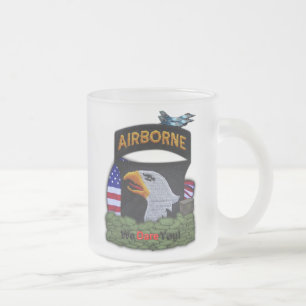 De Café Vidro Jateado caneca gelado do 101st remendo da divisão