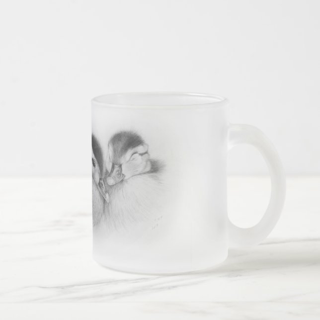 De Café Vidro Jateado Caneca gelado dos patos (Direita)