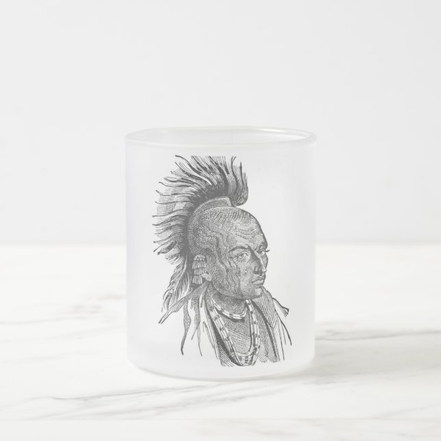 De Café Vidro Jateado Caneca indiana (Centro)