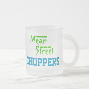 De Café Vidro Jateado caneca MEAN STREET CHOPPERS (vidro fosco)