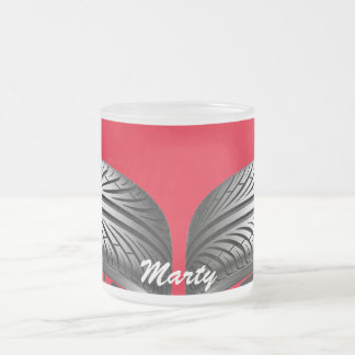 De Café Vidro Jateado Caneca - nome do passo