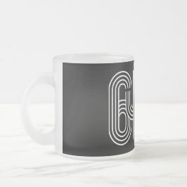De Café Vidro Jateado Caneca Preta 6453