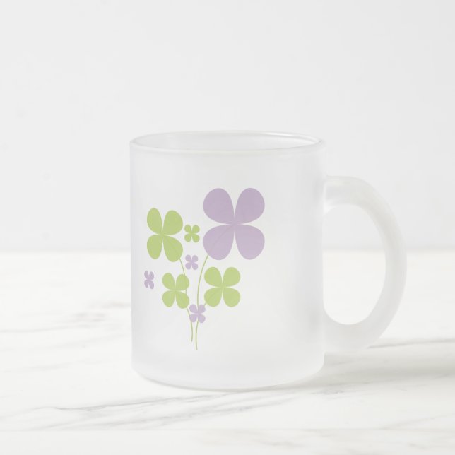 De Café Vidro Jateado Caneca Shamrock (Direita)