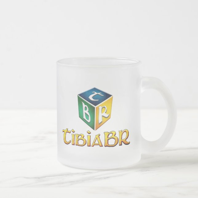 De Café Vidro Jateado Caneca TibiaBR Transparente (Direita)