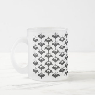 De Café Vidro Jateado Caneca tribal da silhueta do fosco dos bastões