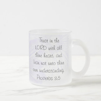 De Café Vidro Jateado Confiança na caneca do SENHOR fosco