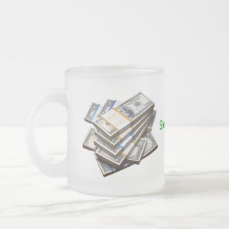 De Café Vidro Jateado Empilhe-o acima da caneca