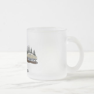 De Café Vidro Jateado , Estale olha acima a caneca
