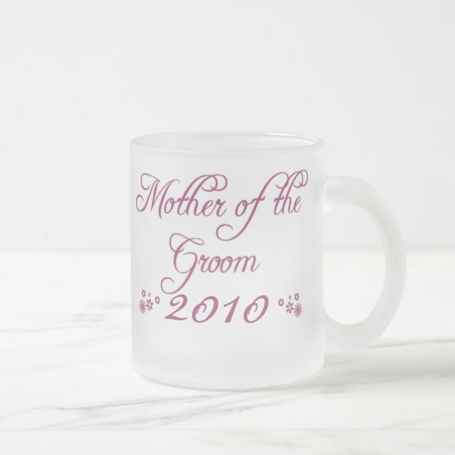 De Café Vidro Jateado Mãe customizável roxa da caneca do fosco do noivo (Direita)
