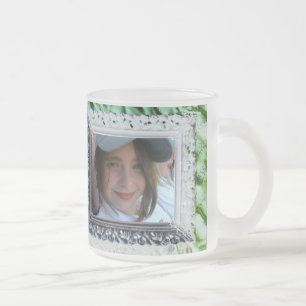 De Café Vidro Jateado Moldura Antiga para Caneca Gelada