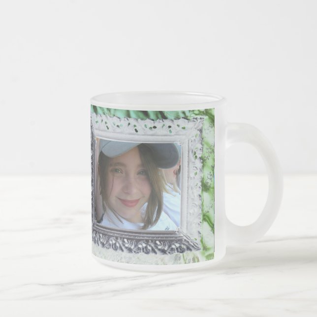 De Café Vidro Jateado Moldura Antiga para Caneca Gelada (Direita)