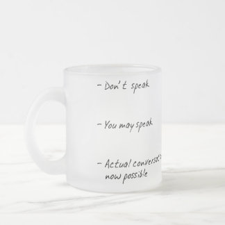 DE CAFÉ VIDRO JATEADO NÃO ME FALE ATÉ QUE EU TENHA A CANECA DO HUMOR DO
