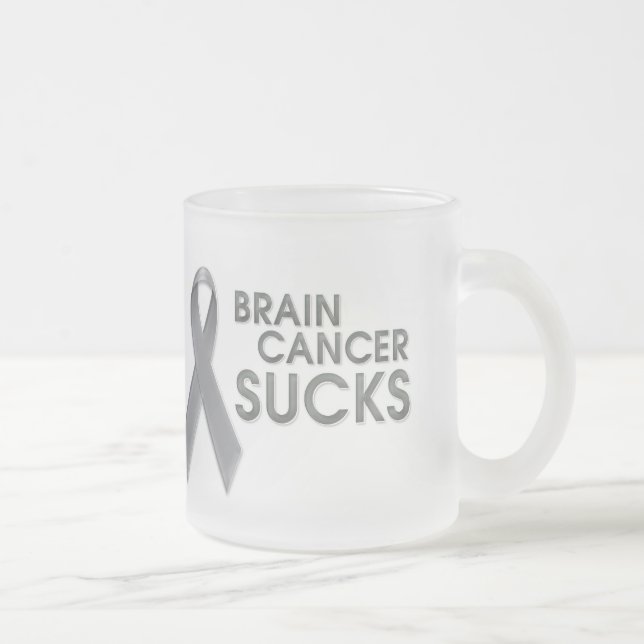 De Café Vidro Jateado O cancro cerebral suga a caneca (Direita)