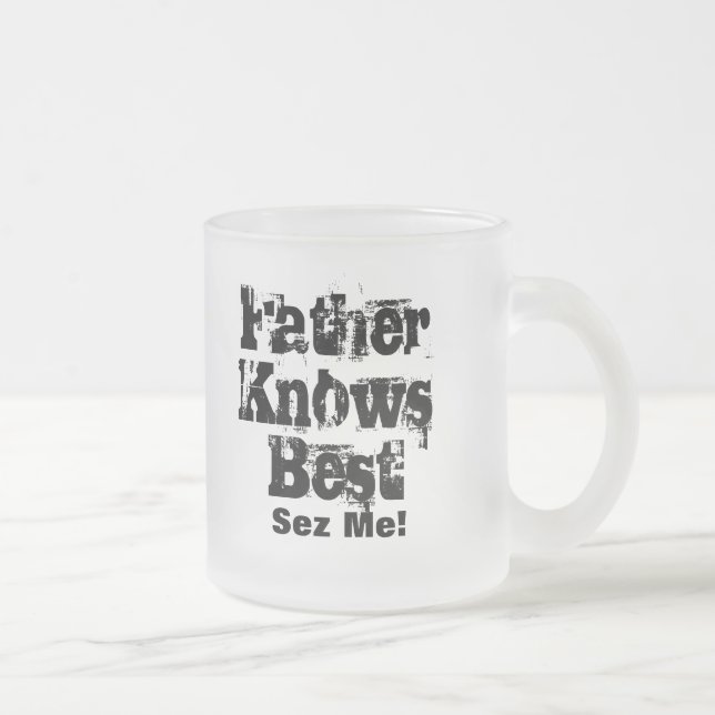 De Café Vidro Jateado O pai sabe a melhor caneca (Direita)