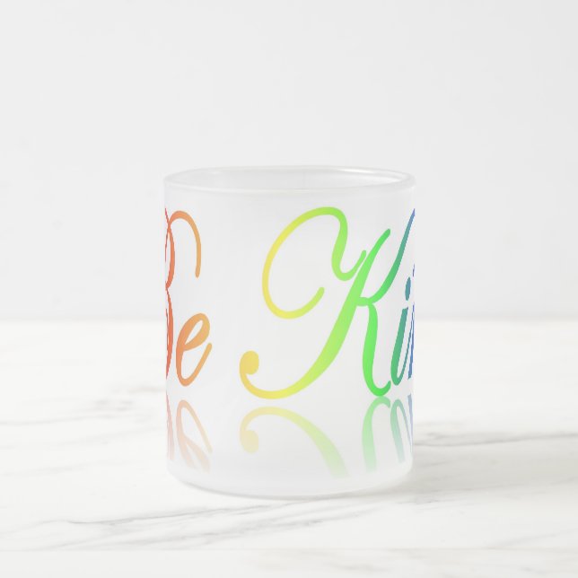 De Café Vidro Jateado Seja caneca amável do fosco (Centro)