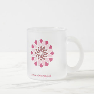 De Café Vidro Jateado Você é caneca bonita do fosco